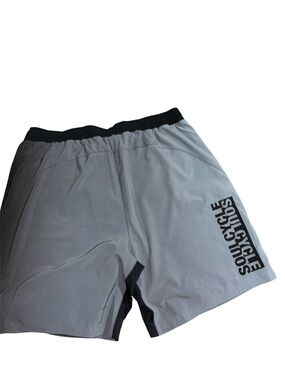 soulcycle Gray Men's Training Shorts with Black Logo